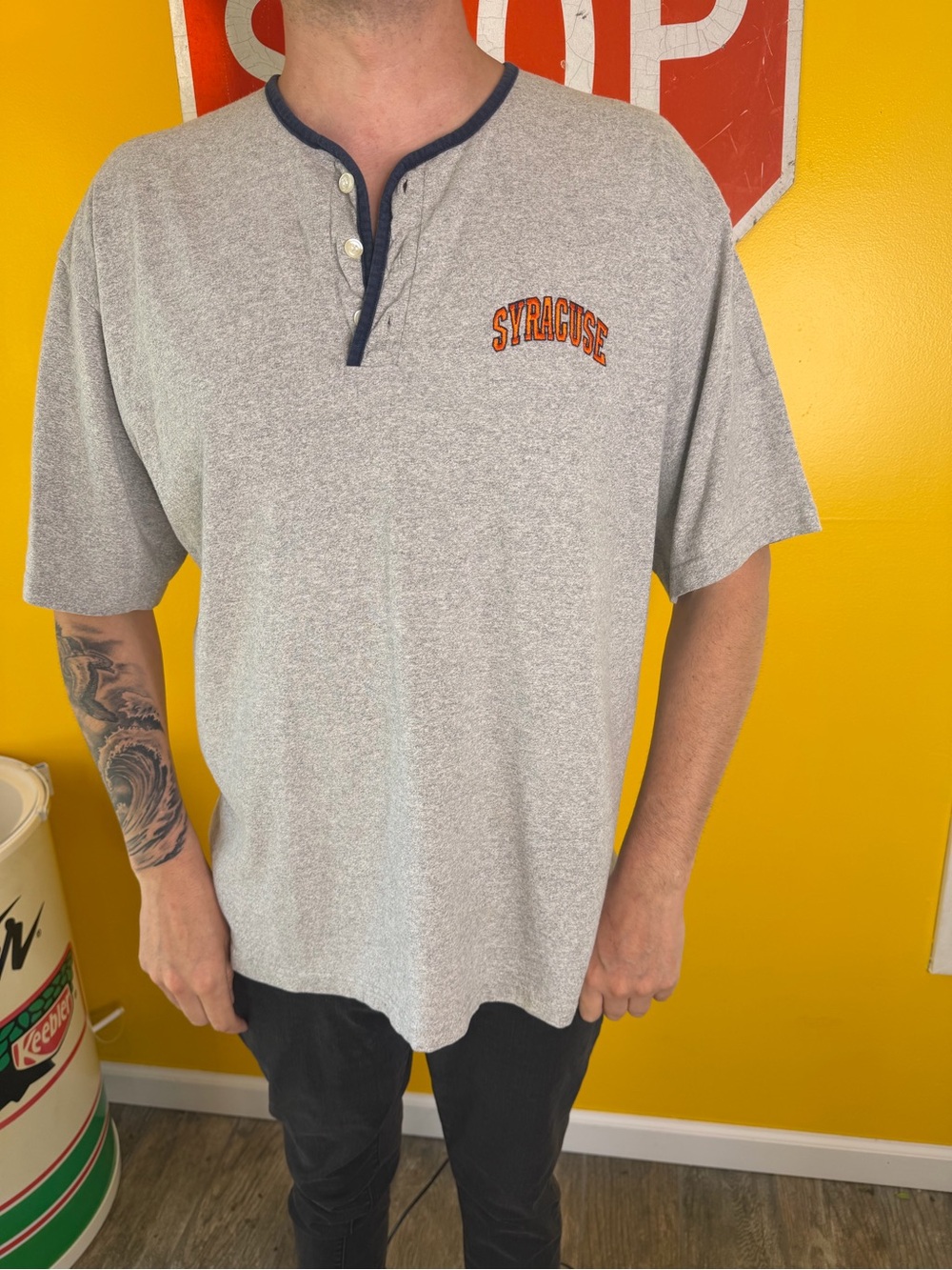 Syracuse Shirt Men Extra Large Adult gray The Cotton Exchange XL